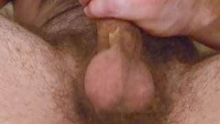 Thick Load from my lubed up cock