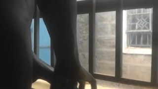 NAUGHTY BBC MASTURBATING THROUGH THE WINDOW