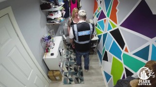 Posh woman thinks she can shoplift!