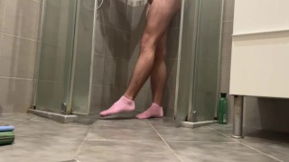 Masturbation in Pink Socks