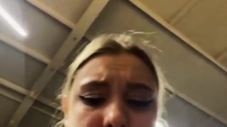 Crazy fucking and training in the gym. Cumming while do workout