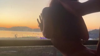 Sensual doggy against the window with a view - Sureau
