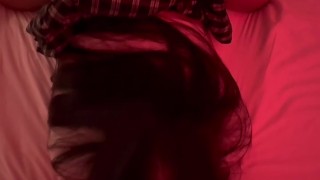 Asian gf sucks cock then gets fucked against the window