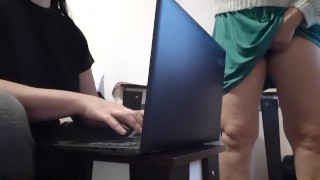 My secretary is so hot that I can't help myself when I'm around her