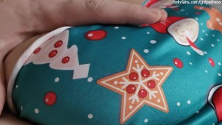 Shy Stepsister lets Me Touch Her Big Tits on Christmas