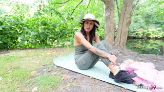 GERMAN SCOUT - Skinny woman Jenny Stella talk to Anal Sex Casting in Berlin