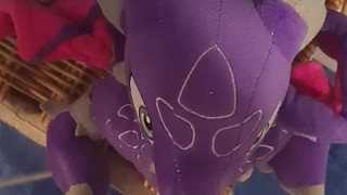 Cumshot on Cynder the dragon