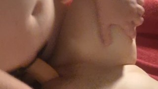 Sexy selfie while she fucks me with realistic dildo | Lesbian Amateur POV