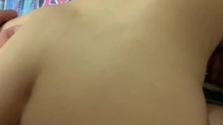 BubbleButt Teen Amateur Huge Creampie After Edging Him With Tight Pussy!