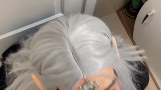 Creampie my friend at the halloween party