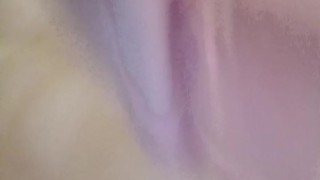 Transgirl Stesha actively studies her transclitlr and jerks off her ass