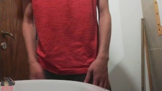 I Decided to treat myself with some JUICY LUBED JERK OFF AT WORK!