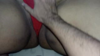 Gina has fun with a rubber cock and a flesh one