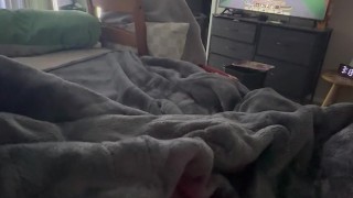 GETTING CAUGHT PLAYING WITH MY PUSSY- he talks me through my orgasm