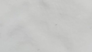 Walking with my stripper heels on in the snow barefoot