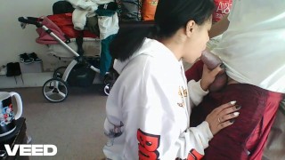 COLLEGE DORM BLOW JOB COSPLAY DICK SUCK AND SWALLOW ROUGH