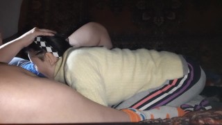 My neighbor greedily eats my pussy - Lesbian_illusion