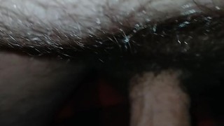 Clit rubbing makes me squirt pee all over his cock