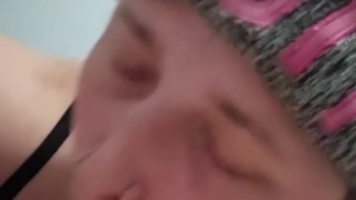 Good girl likes to suck and deepthroat my cock