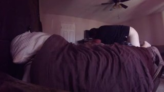 Blowing my nut inside the neighbors pussy
