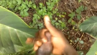 ALMOST CAUGHT OUTSIDE BUSTING A NUT