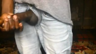 CURVED BLACK COCK STRIP TEASING