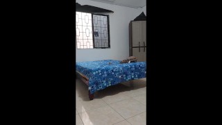 Mexican student just came home and showed off her big tits