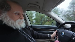 Old man with unrealistically Huge Cock squirts his load of cum on tiny Asians Eyeglasses