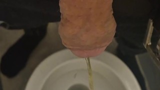 Sweaty after work piss