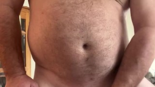 Sexy Daddy Bear Maxwell Cox gets naked and masturbates in his Las Vegas hotel room