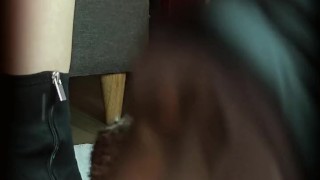 PISSING Golden shower close up, boy drinks woman's urine