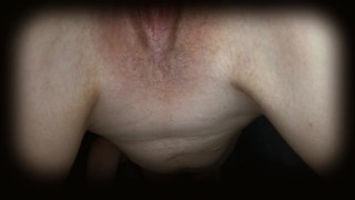 Little slut fucked bareback on all fours and with internal cumshot