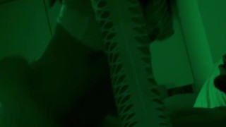 Latina Raver Girl Dances for Me Before We Fuck Under Neon Lights