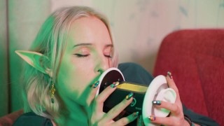 ASMR FOREST ELF | LICKING, MOUTH SOUNDS & TINGLES with Elsa (3Dio + Blue Yeti, 4K)
