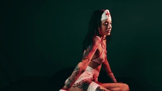 NURSE WARMING UP TO BE FUCKED