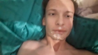ThrowBack compilation part 2 self sucking masturbating cum shots and self facial