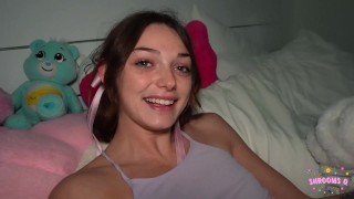Shrooms Q Lets StepDaddy Use Her Secret Hole