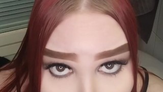 20yo redhead sucking a big dildo, onlyfans teaser suomi punapää, blowjob suihinotto