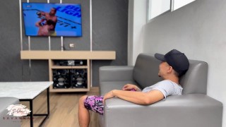 Wild Sex with my aunt’s husband while he watches a UFC fight - Savannah Watson