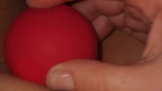 This rose feels so good sucking on my clit