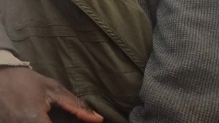 Pissing and shaking my cock from all that stress