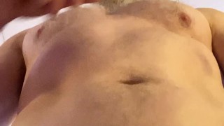 Verbal aggressive muscular Daddy fucks you hard, flexes and showers you with cum!