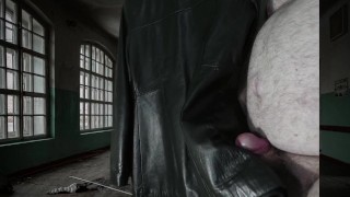 Cuming on Girlfriend's Soft Italian Short Leather Jacket