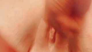 Fat Wet Babygirl Pussy drips getting fingered from the back