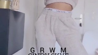 GRWM topless thong Calvin klein X Lounge underwear