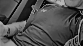 Jack off in car