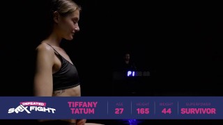 Hot Girls In Competitive Extreme Oil Sex Fight - Amirah Adara vs Tiffany Tatum Fight For Domination