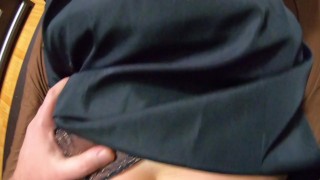 A great gift for St. Valentin- Blow-job, fuck and lot of cum on my long fur hooded downjacket 245 p