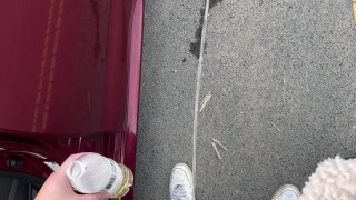 White slut loves drinking daddys piss❤️😈