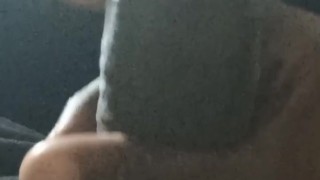 Sneaky Ebony Uncut BBC Teen Almost Gets Caught Jacking Off In Uber Ride! POV 💯🐓🔥